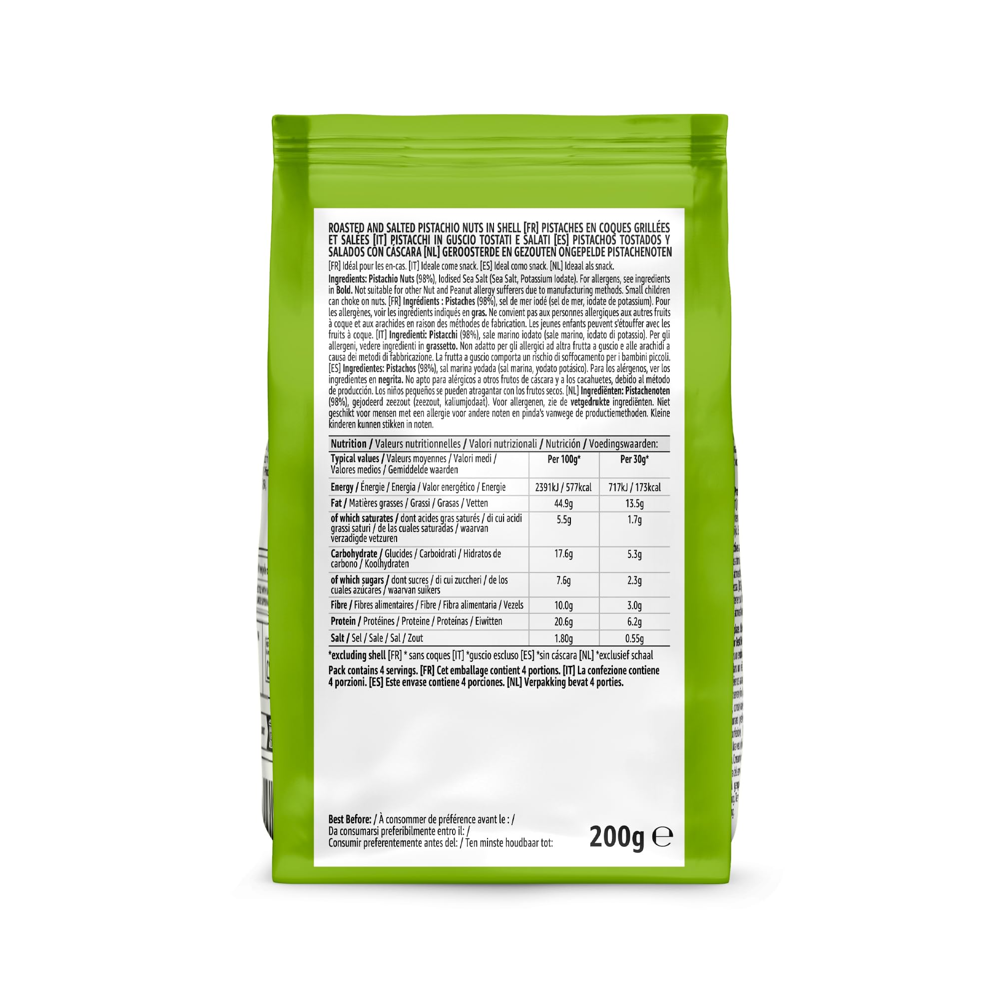 by Amazon Pistacchi Tostati Salati 200 g in Guscio
