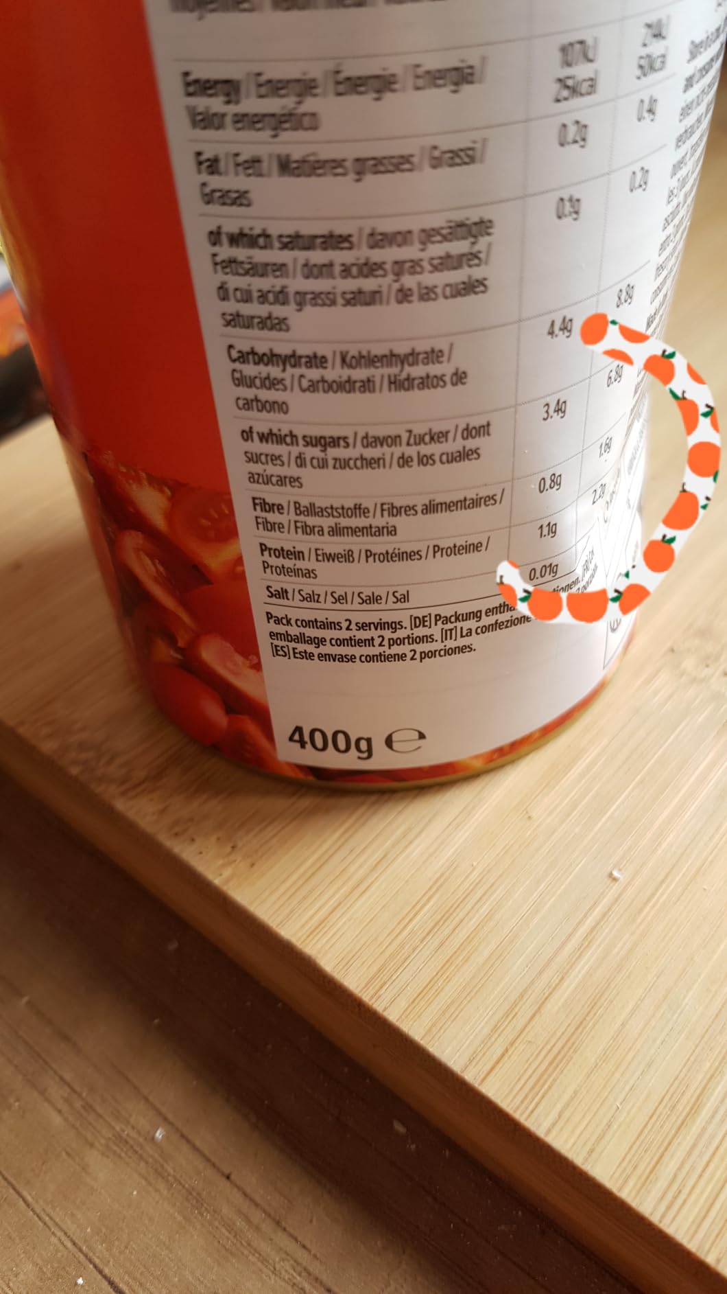 by Amazon pomodori italiani in pezzi 400g lattina