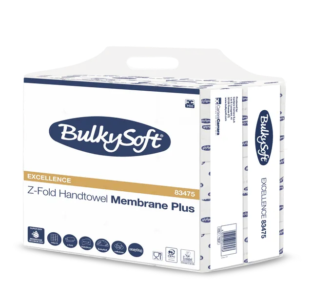 Bulkysoft Excellence Membrane Plus asciugamani piegati a Z