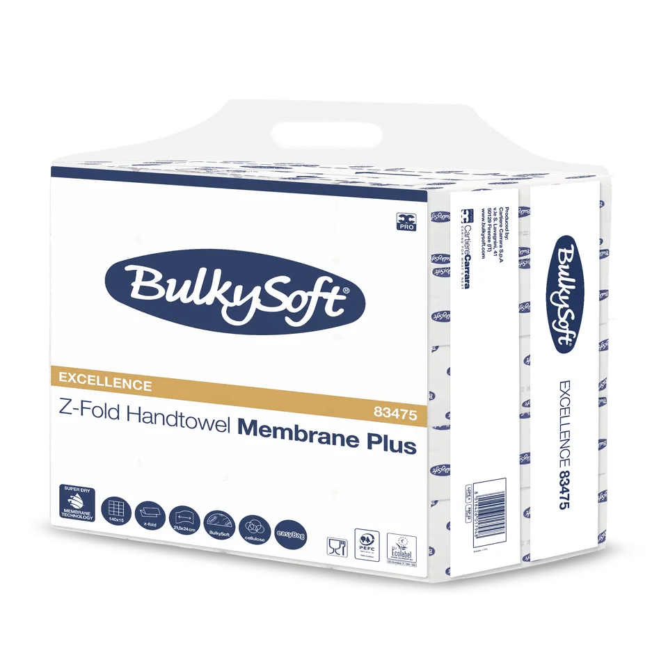 Bulkysoft Excellence Membrane Plus asciugamani piegati a Z