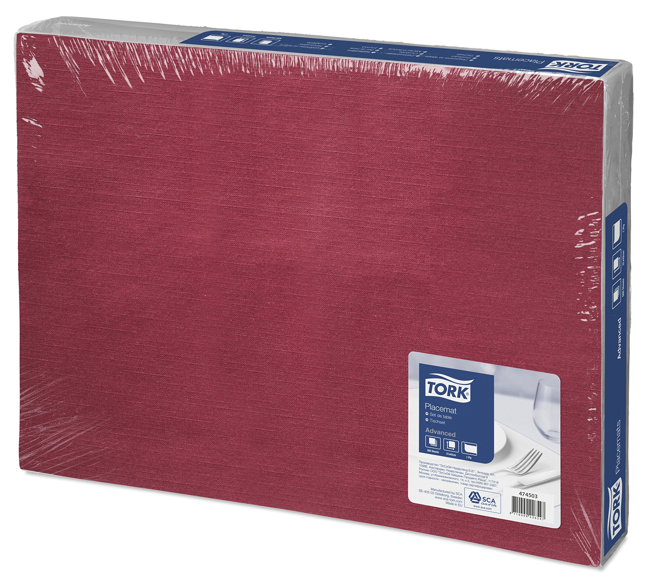 Tork Advanced 474503 tovaglietta carta bordeaux 500 pz monovelo