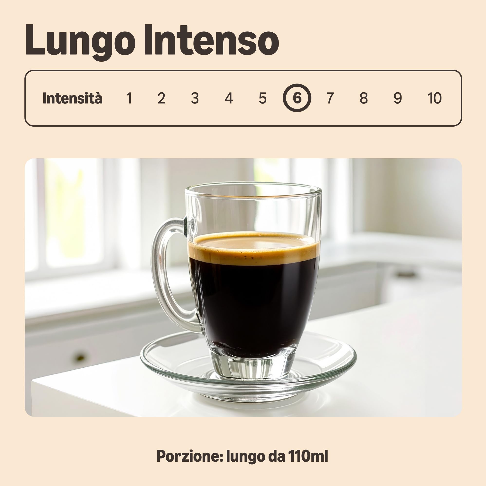 by Amazon Lungo Intenso capsule caffè Nespresso 100 pezzi