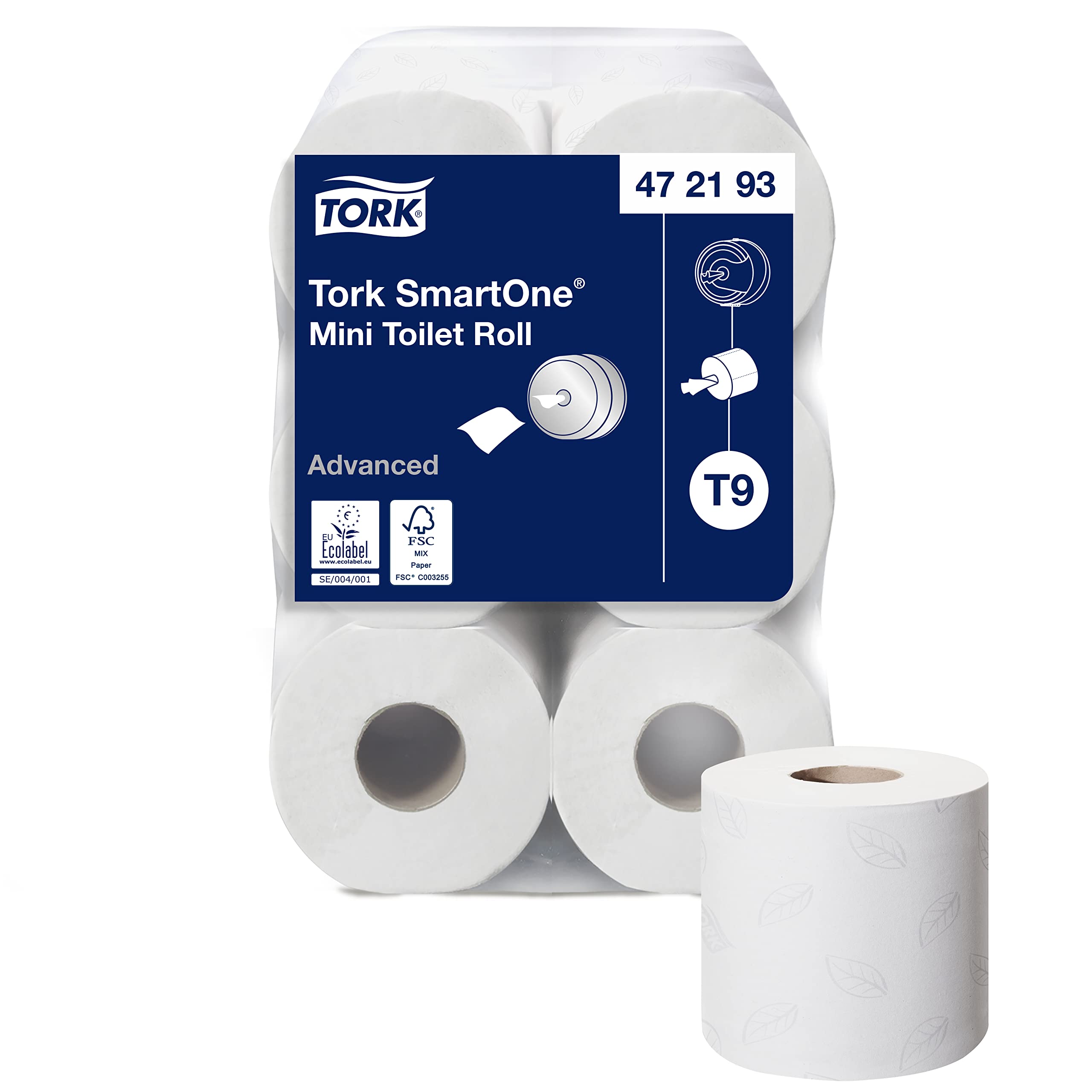 Tork SmartOne Mini 472193 T9 carta igienica 12 rotoli 2 veli