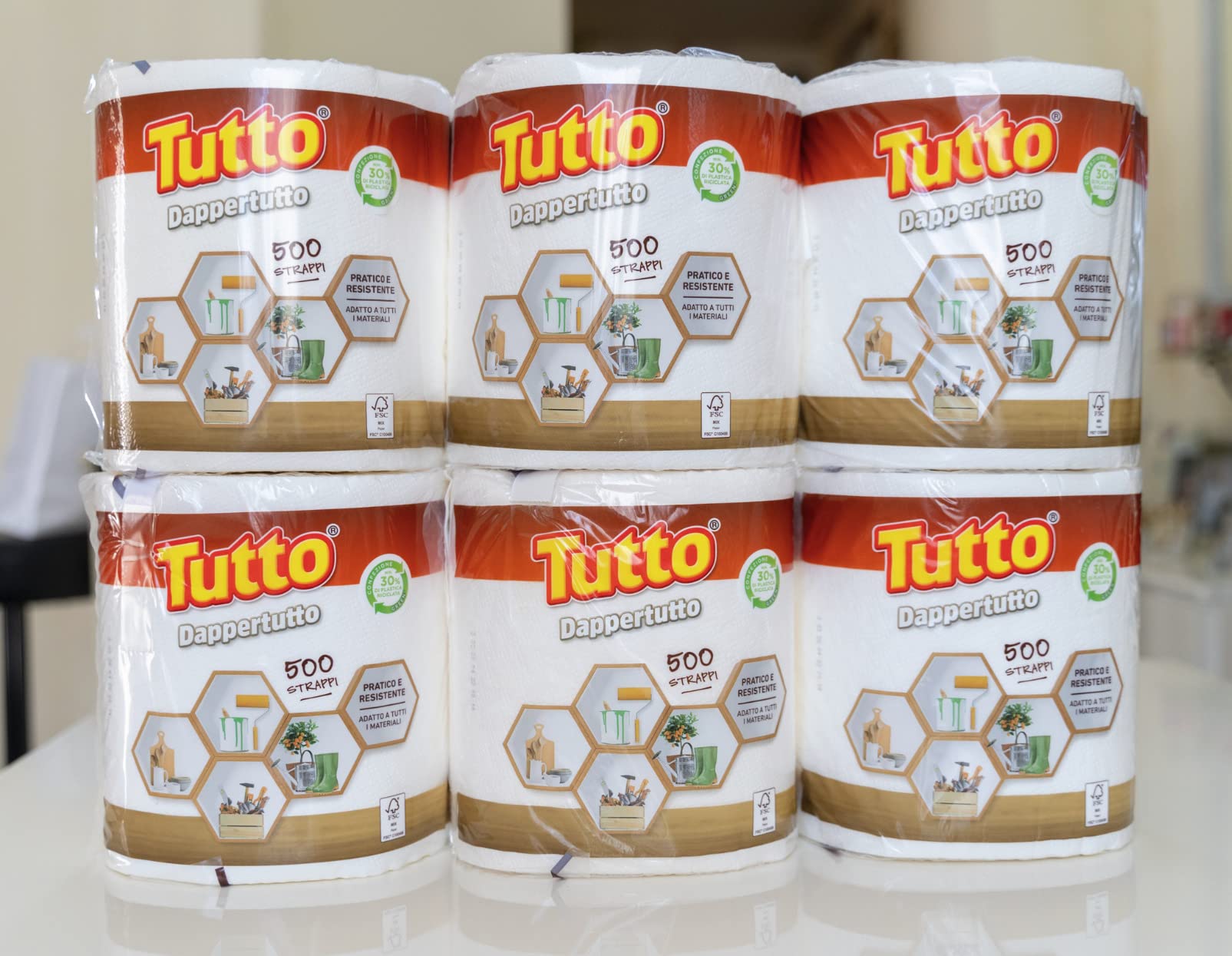 Tutto Dappertutto asciugatutto 6 rotoli 2 veli assorbente