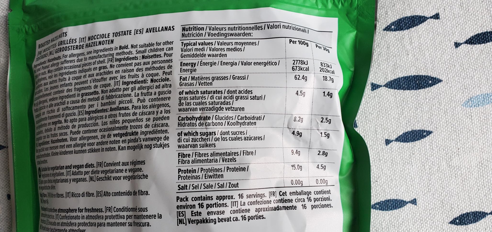 by Amazon Nocciole Tostate 200 g Ricche di Fibre
