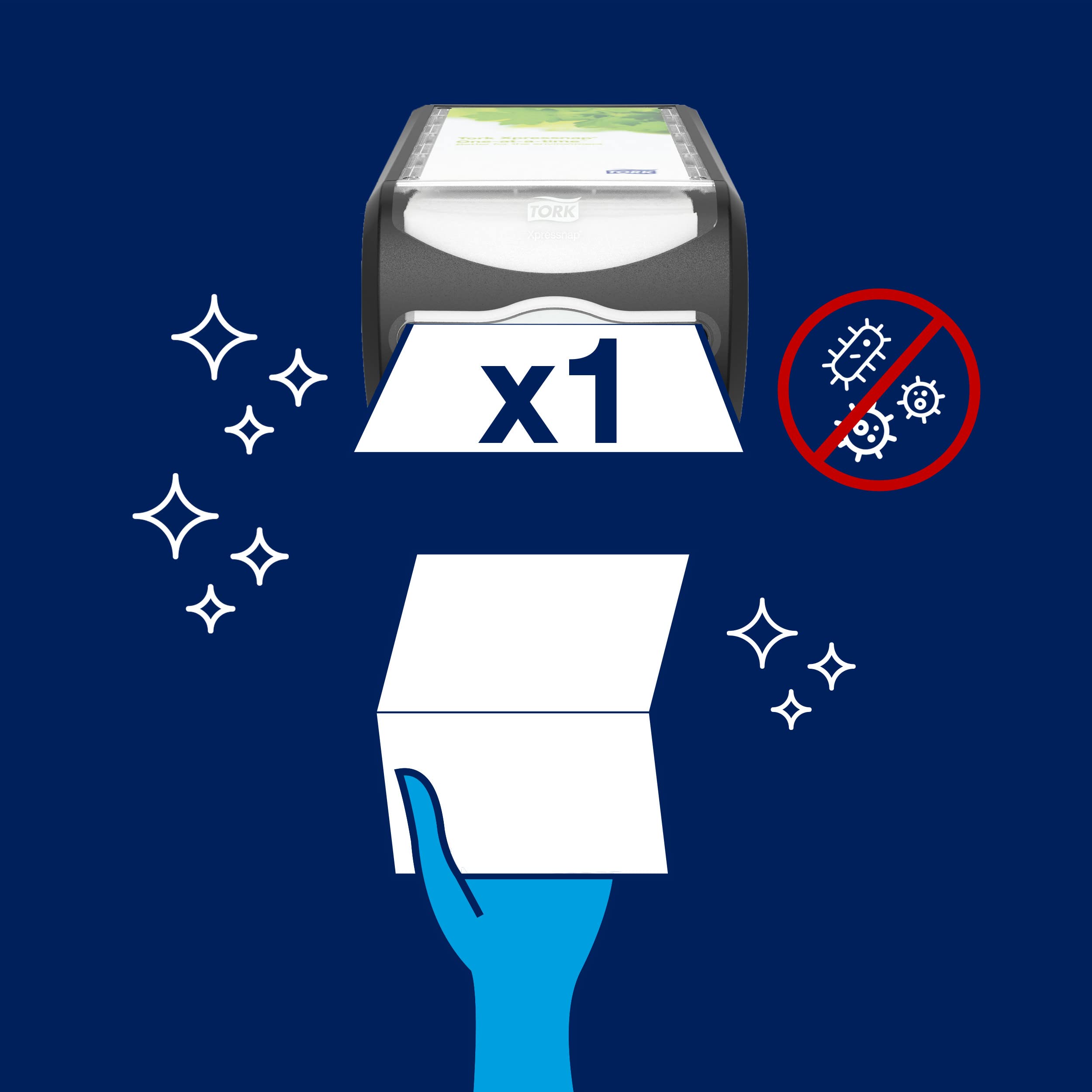 Tork Xpressnap 272511 dispenser tovaglioli da banco nero