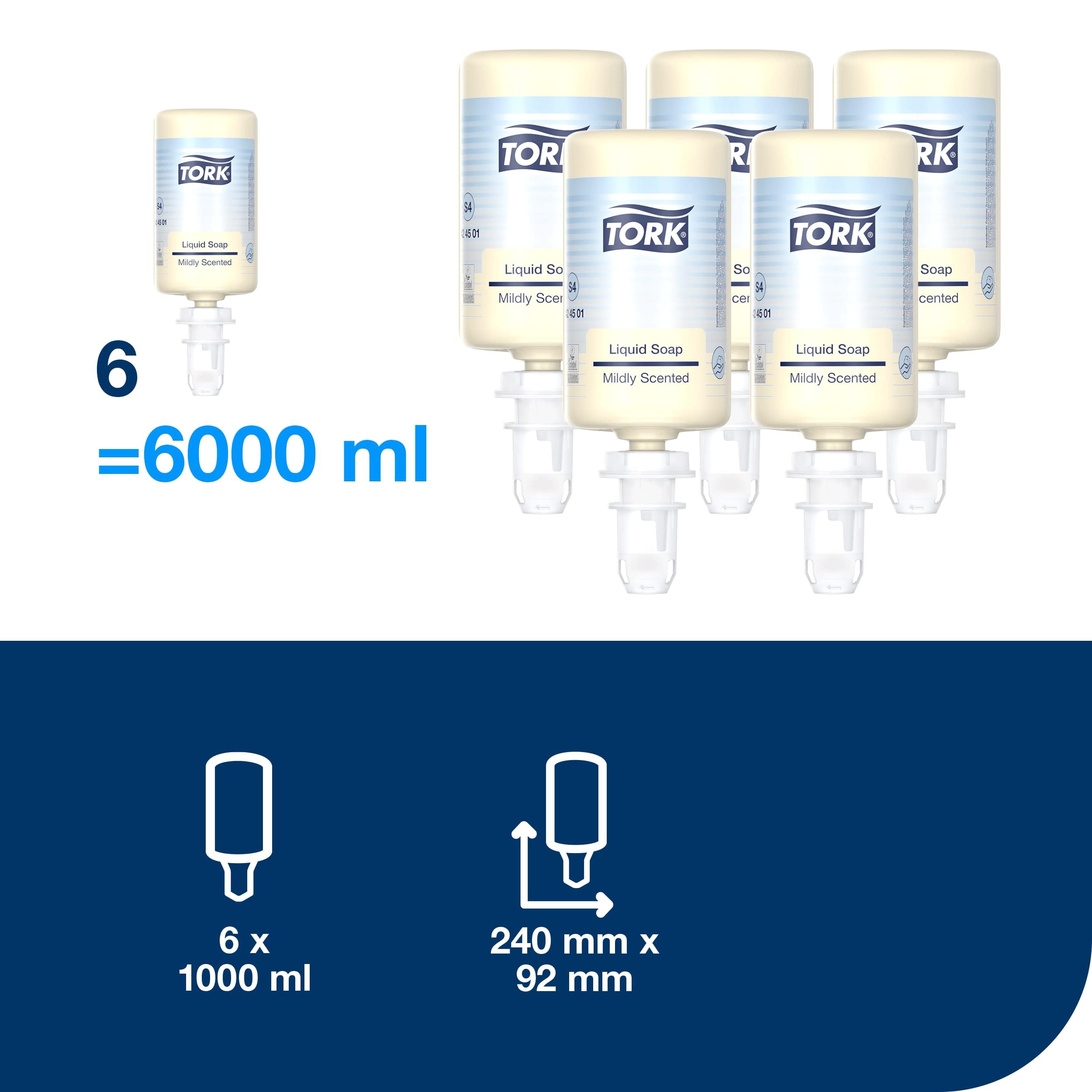 Tork 424501 S4 sapone liquido fresco 6 x 1000 ml