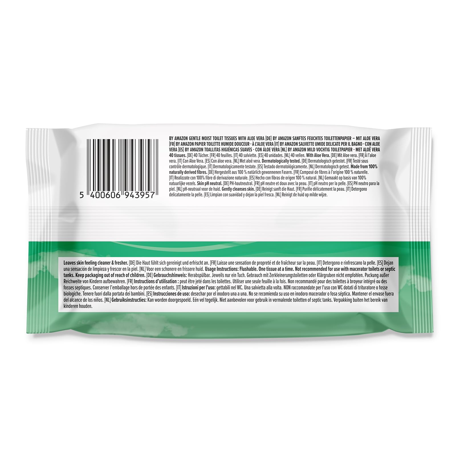 by Amazon Salviette Umide Aloe Vera 240 pezzi Gettabili WC