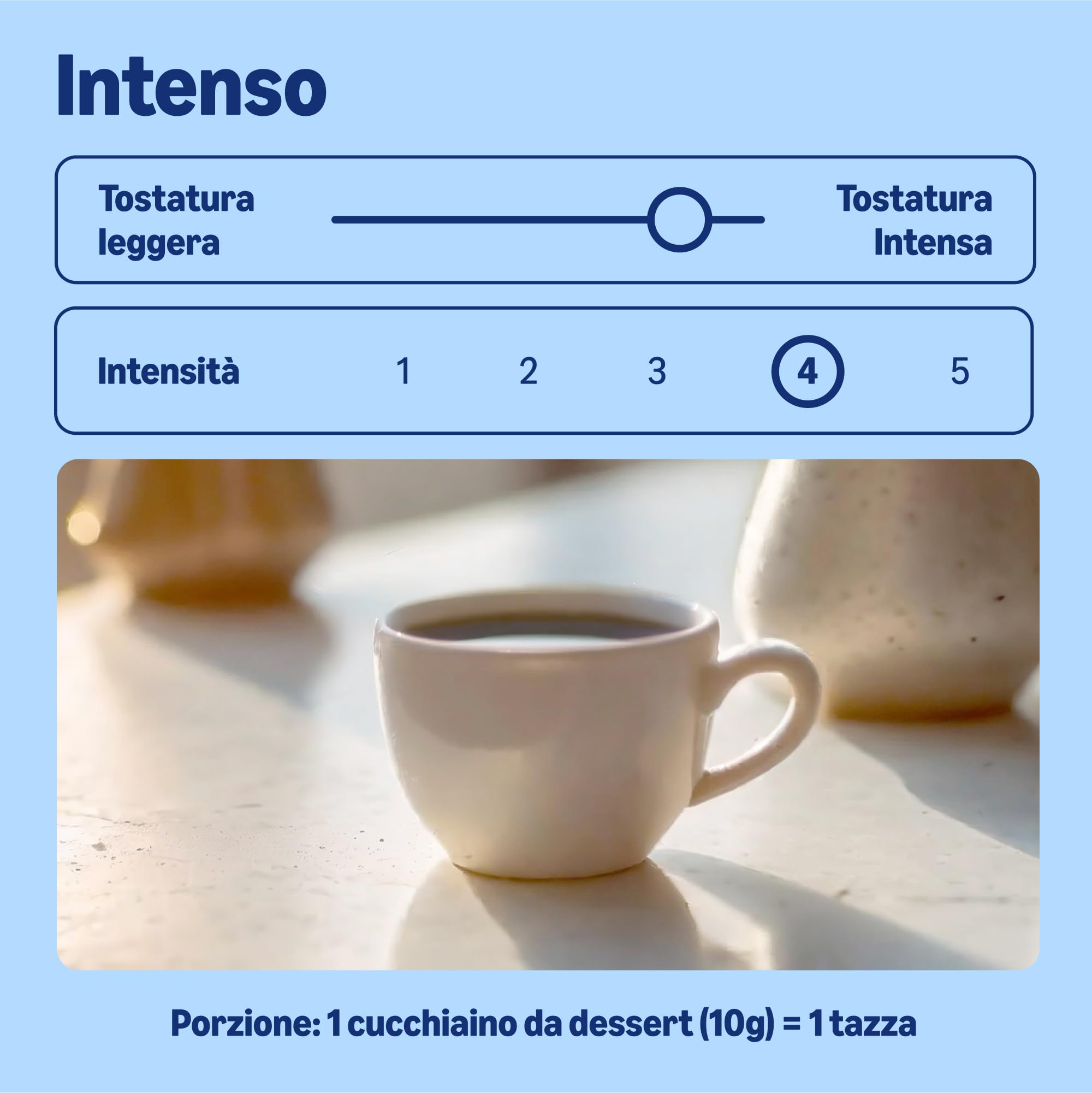 by Amazon Caffè Intenso caffè macinato 1 kg moka