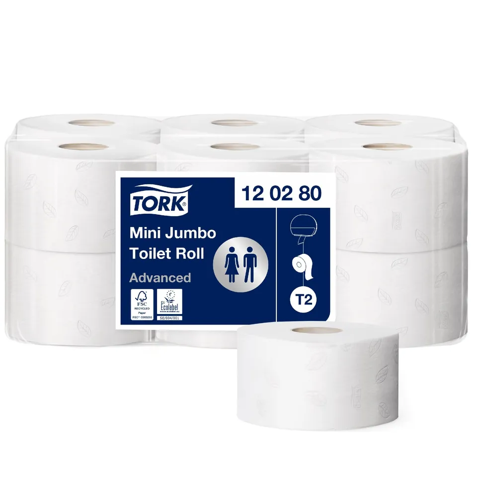 Tork Mini Jumbo Advanced T2 carta igienica 12 rotoli 2 veli