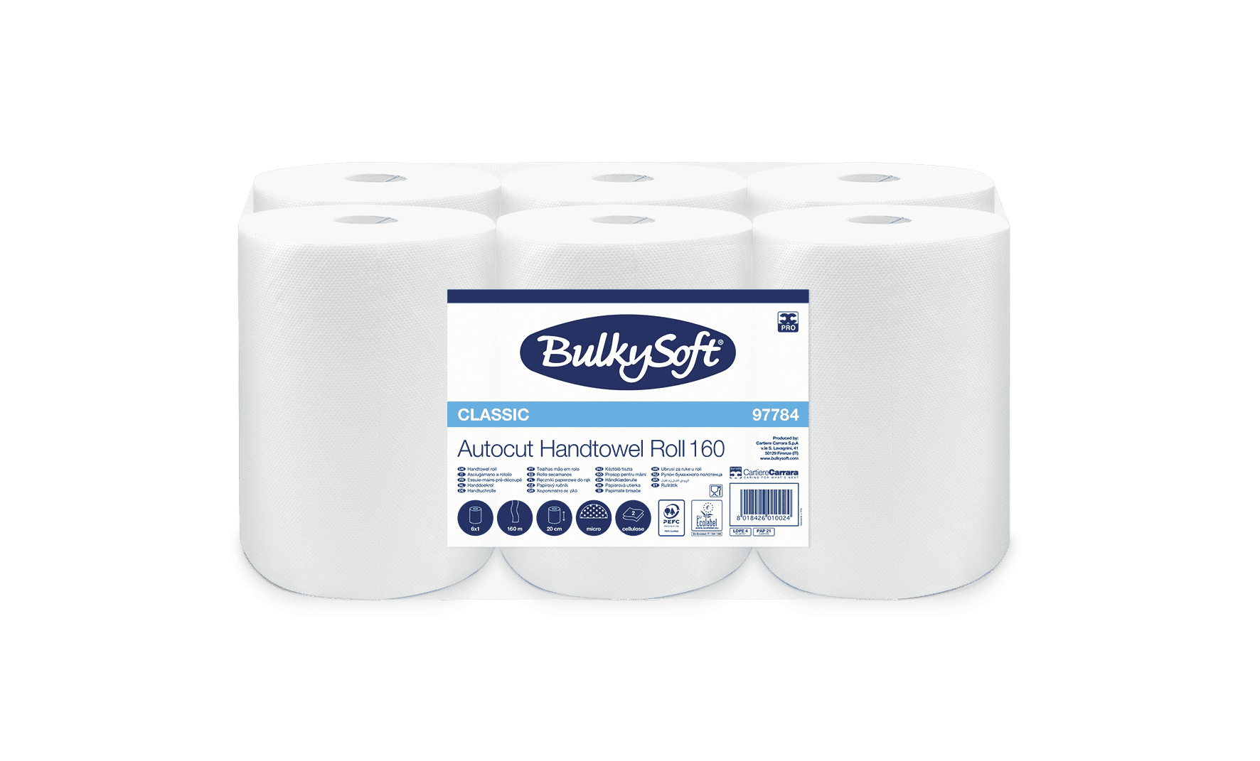 Bulkysoft Classic Autocut 160 rotolo asciugamani autocut