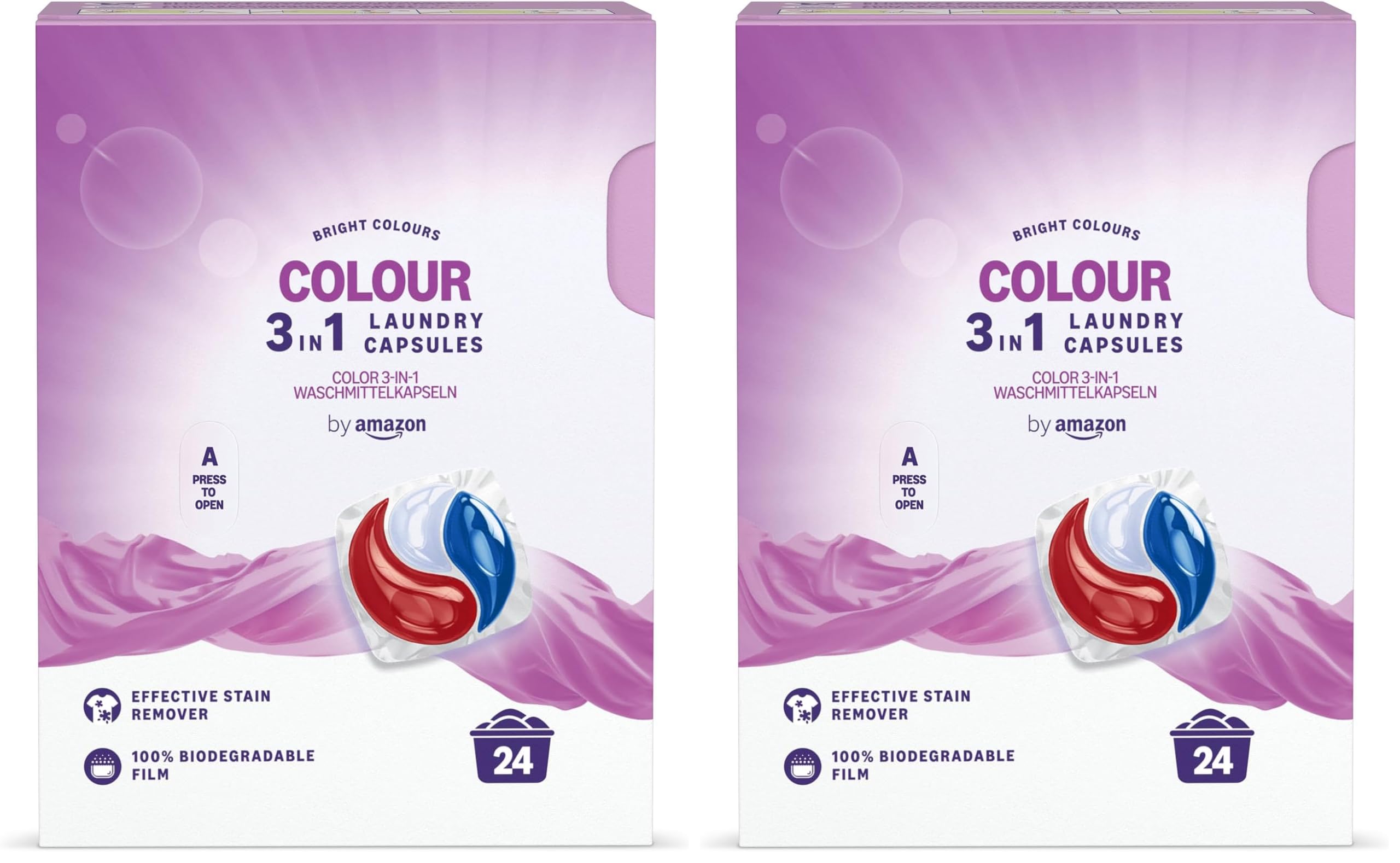 by Amazon Colour capsule bucato 3 in 1 24 lavaggi