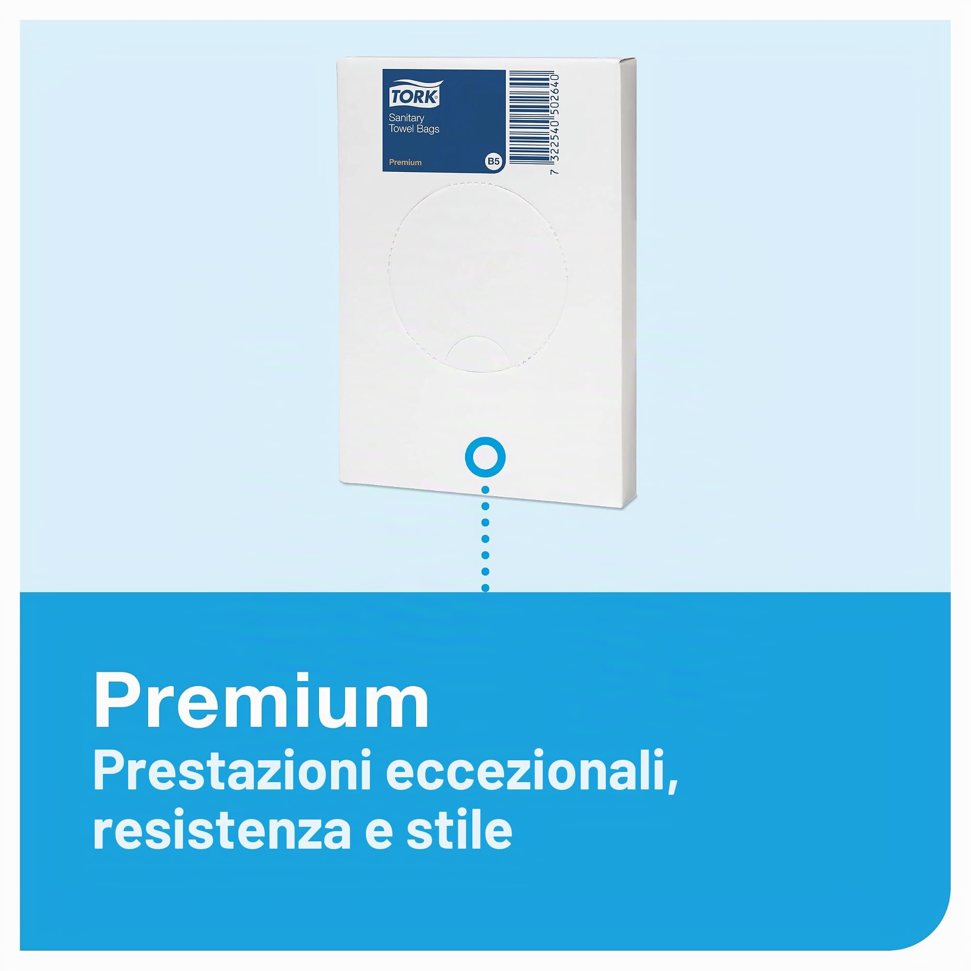 Tork 566000 dispenser sacchetti igienici bianco