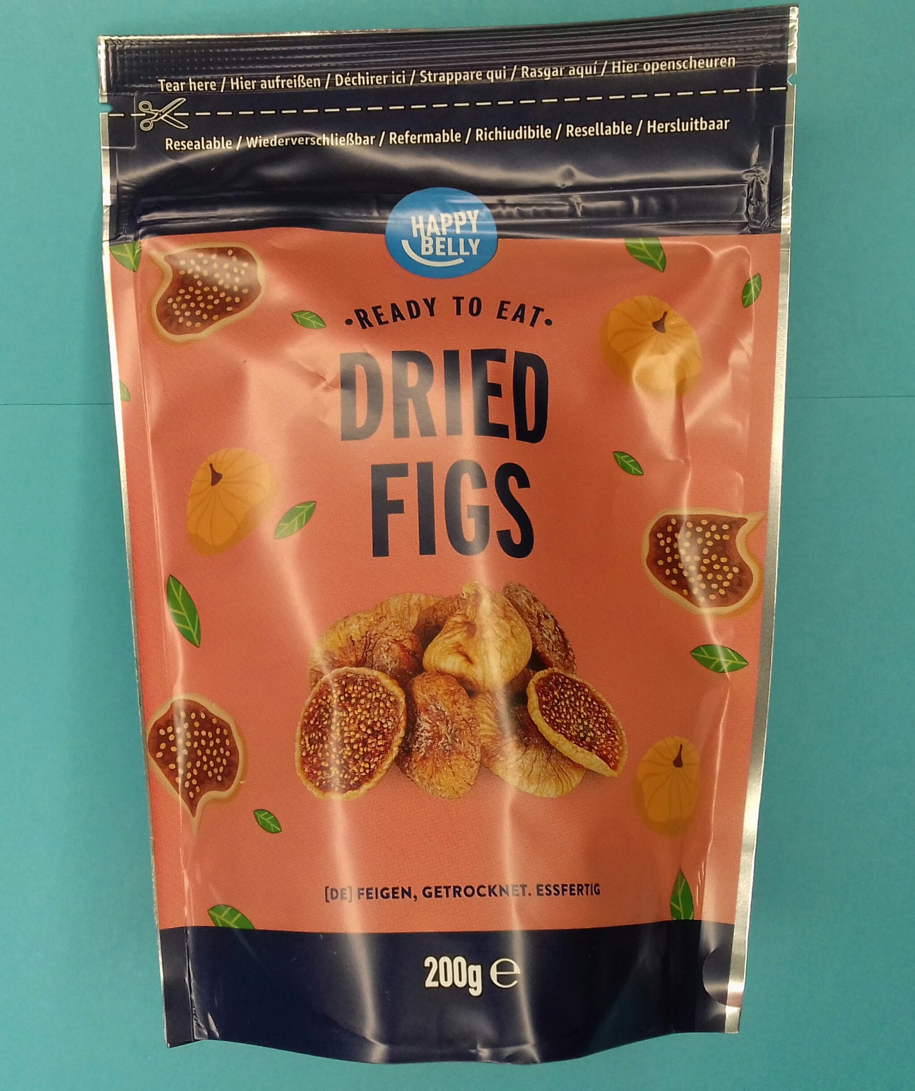 by Amazon fichi secchi snack vegano 200 g confezione da 6