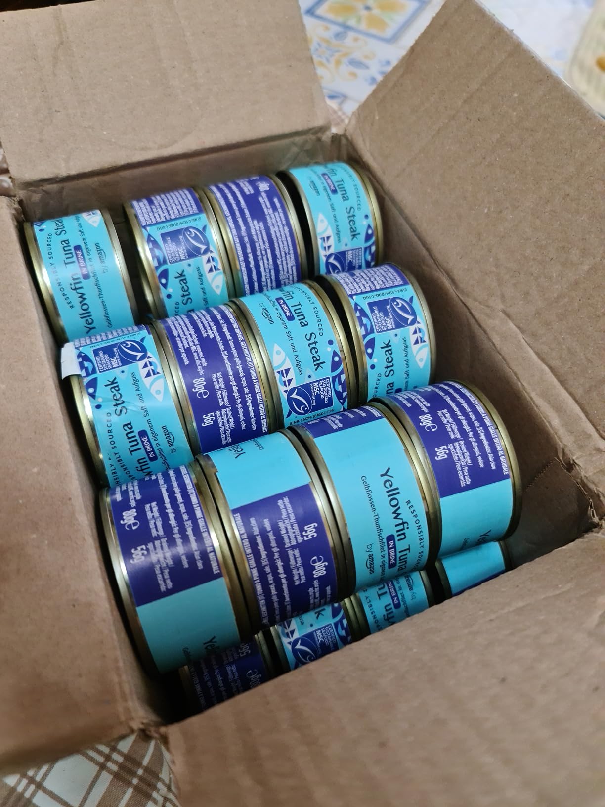 by Amazon Tonno in Pezzi al Naturale 145 g Confezione da 6 proteico