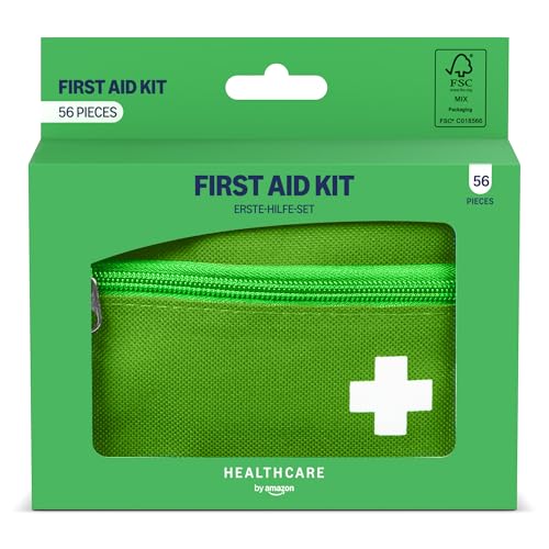 Healthcare by Amazon kit pronto soccorso 56 pezzi verde