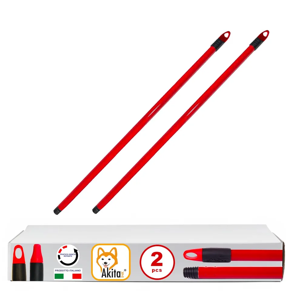 Akitaink Manico Professionale Universale scopa 130 cm 2 pz