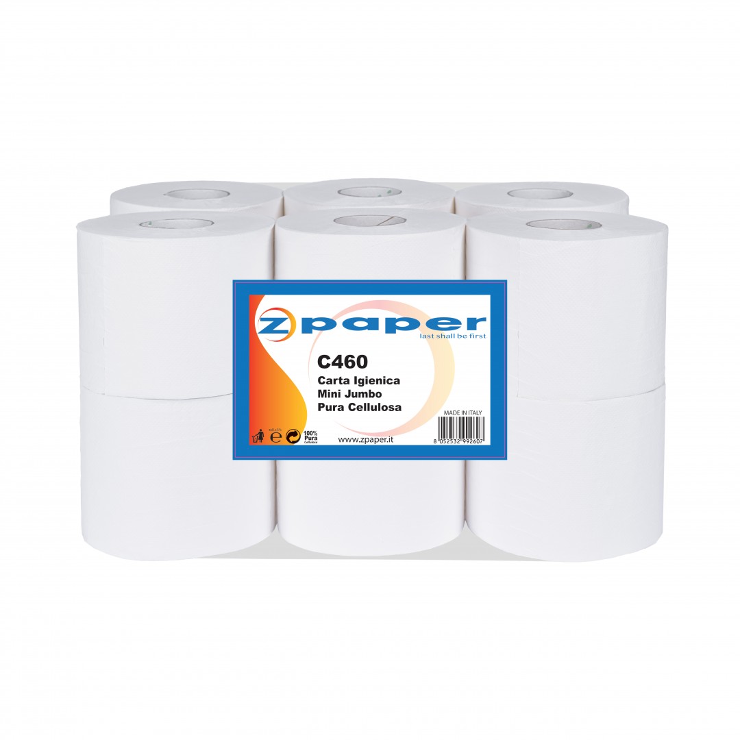 Zpaper C460 carta igienica 12 rotoli 150 metri 2 veli