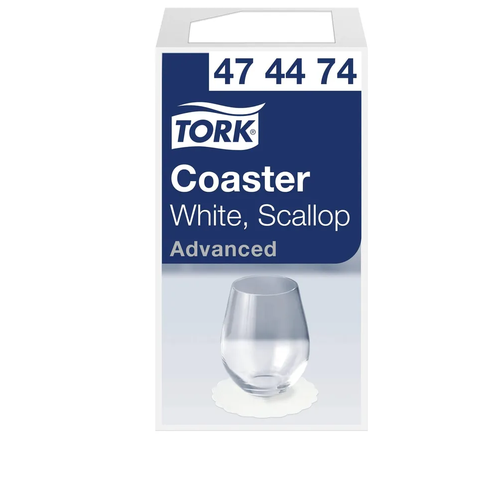 Tork 474474 sottobicchieri carta 8 veli bianchi 3000 pz