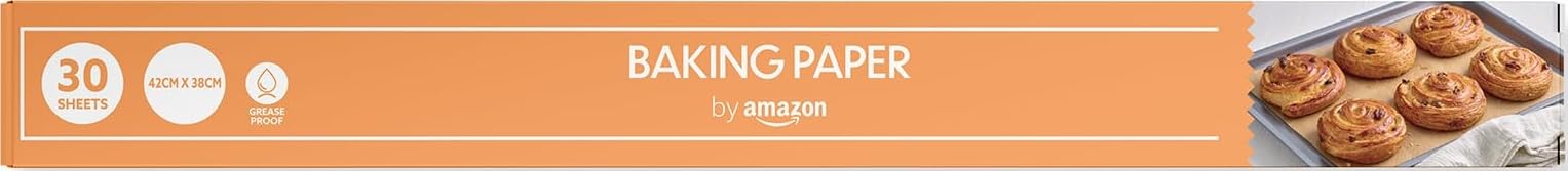 by Amazon Carta da Forno in Fogli 30 pz 42x38 cm antiaderente