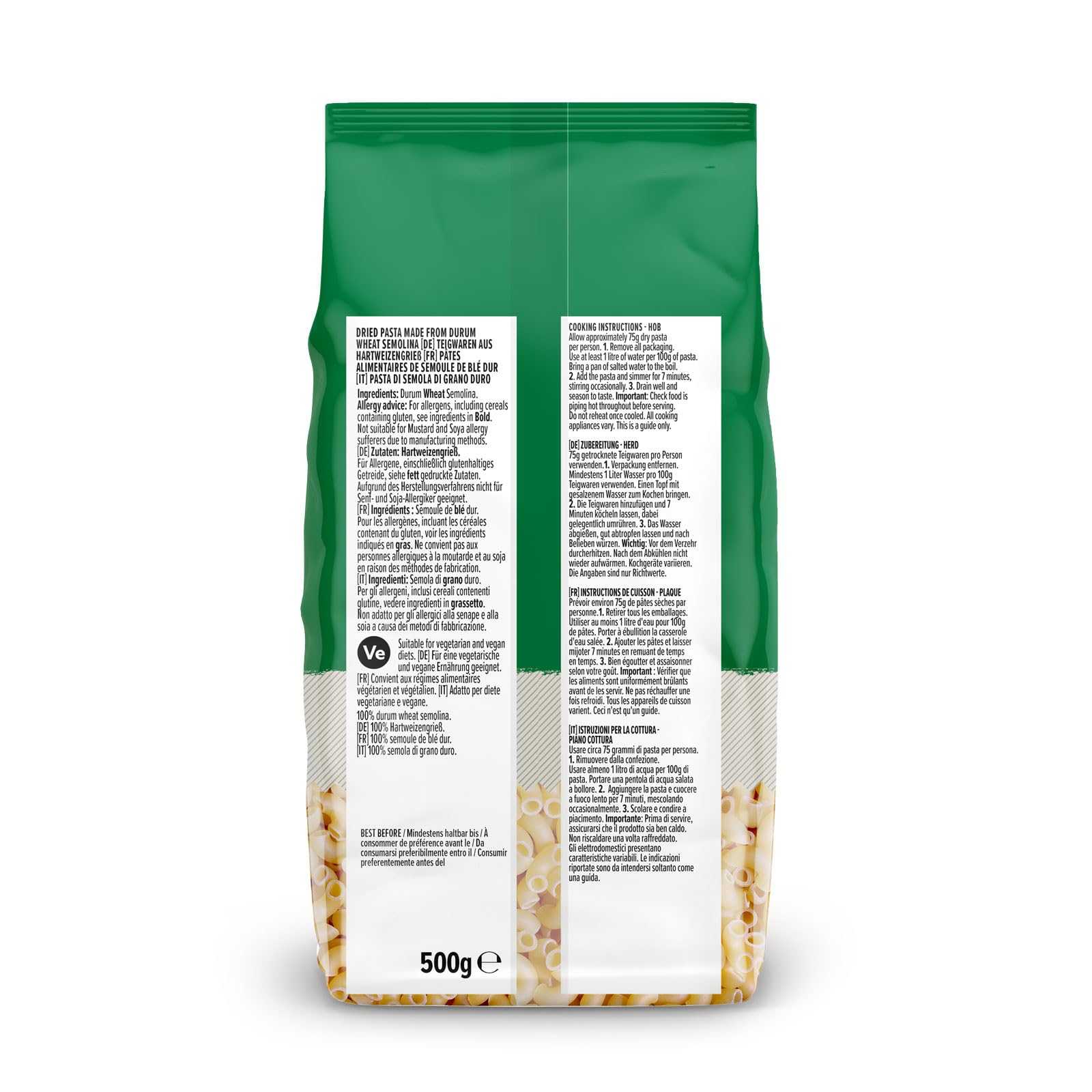 by Amazon Maccheroncini pasta grano duro 500g italiana