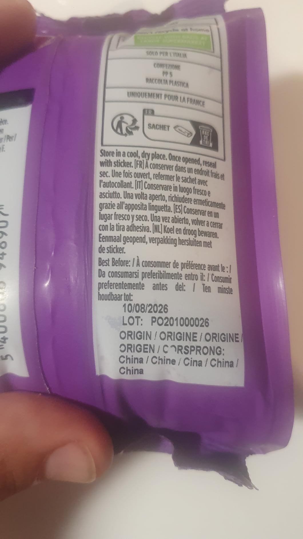 by Amazon Bacche di Goji Essiccate 6 x 200 g ricche di fibre