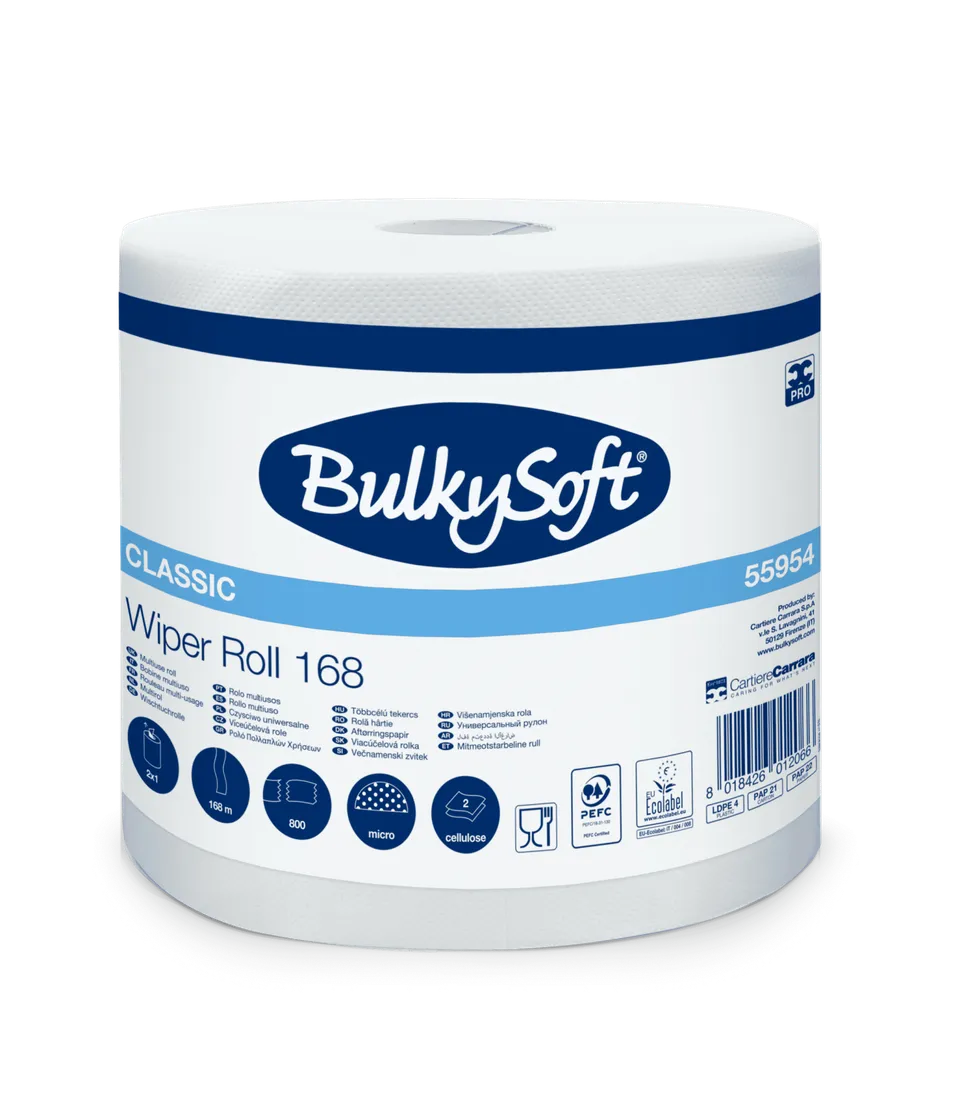 Bulkysoft Classic 168 rotolo wiper in carta