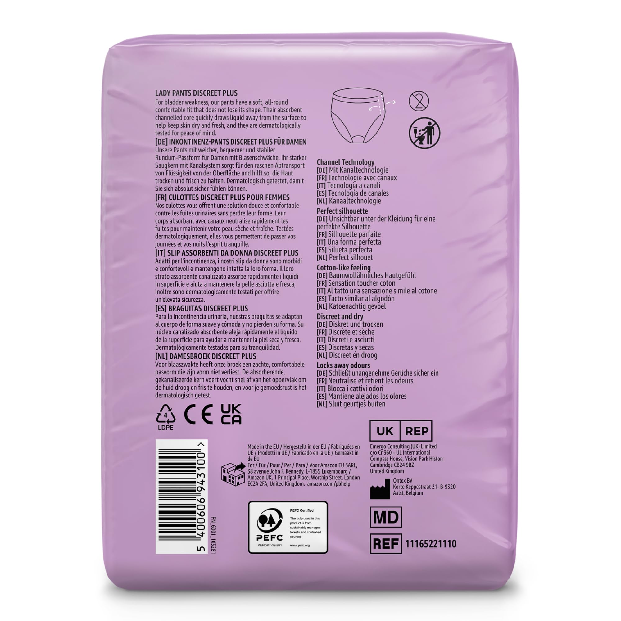 Healthcare by Amazon Slip Plus pannoloni donna M 40 pezzi assorbenti