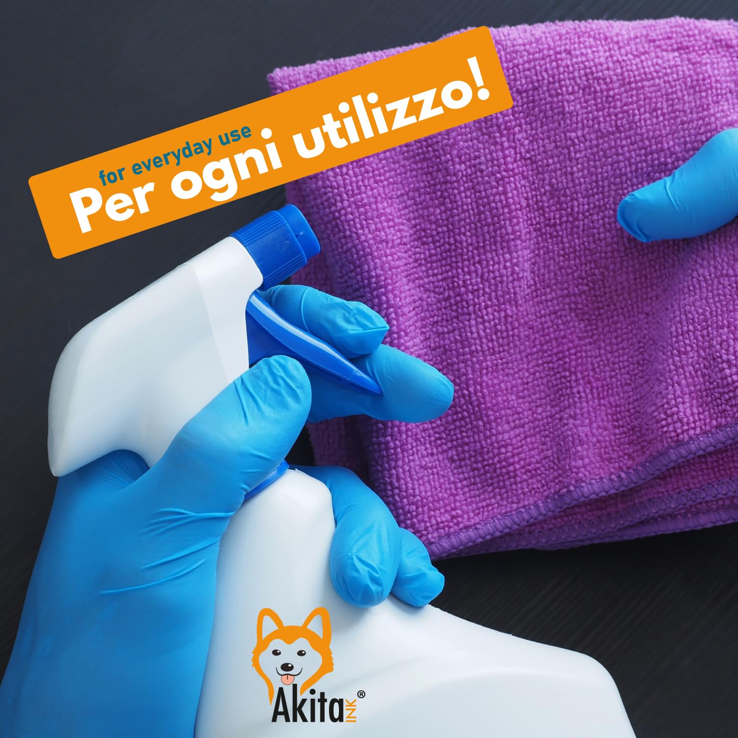 Akitaink panno microfibra 30x40 cm multicolore 21 pz lavabile