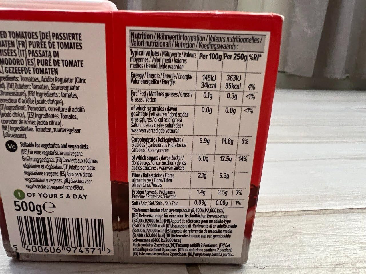 by Amazon Passata di Pomodoro Italiano 500 g Vegana