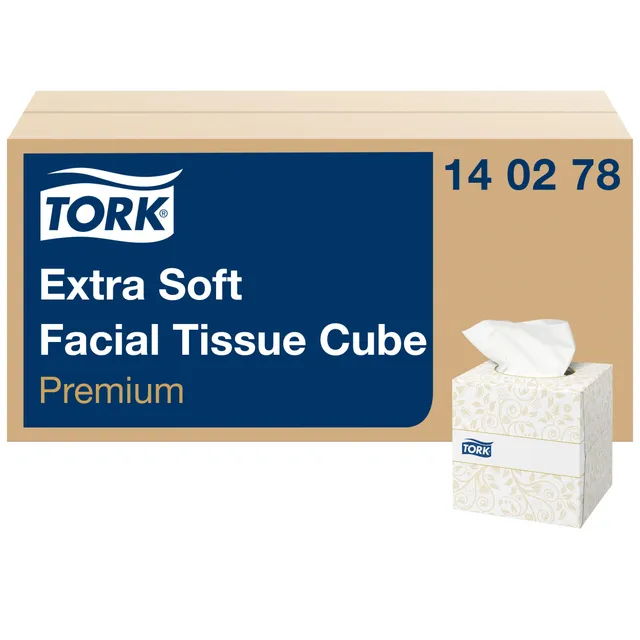 Tork Premium Extra Soft Veline Viso Cubo 30x100 pz 2 veli