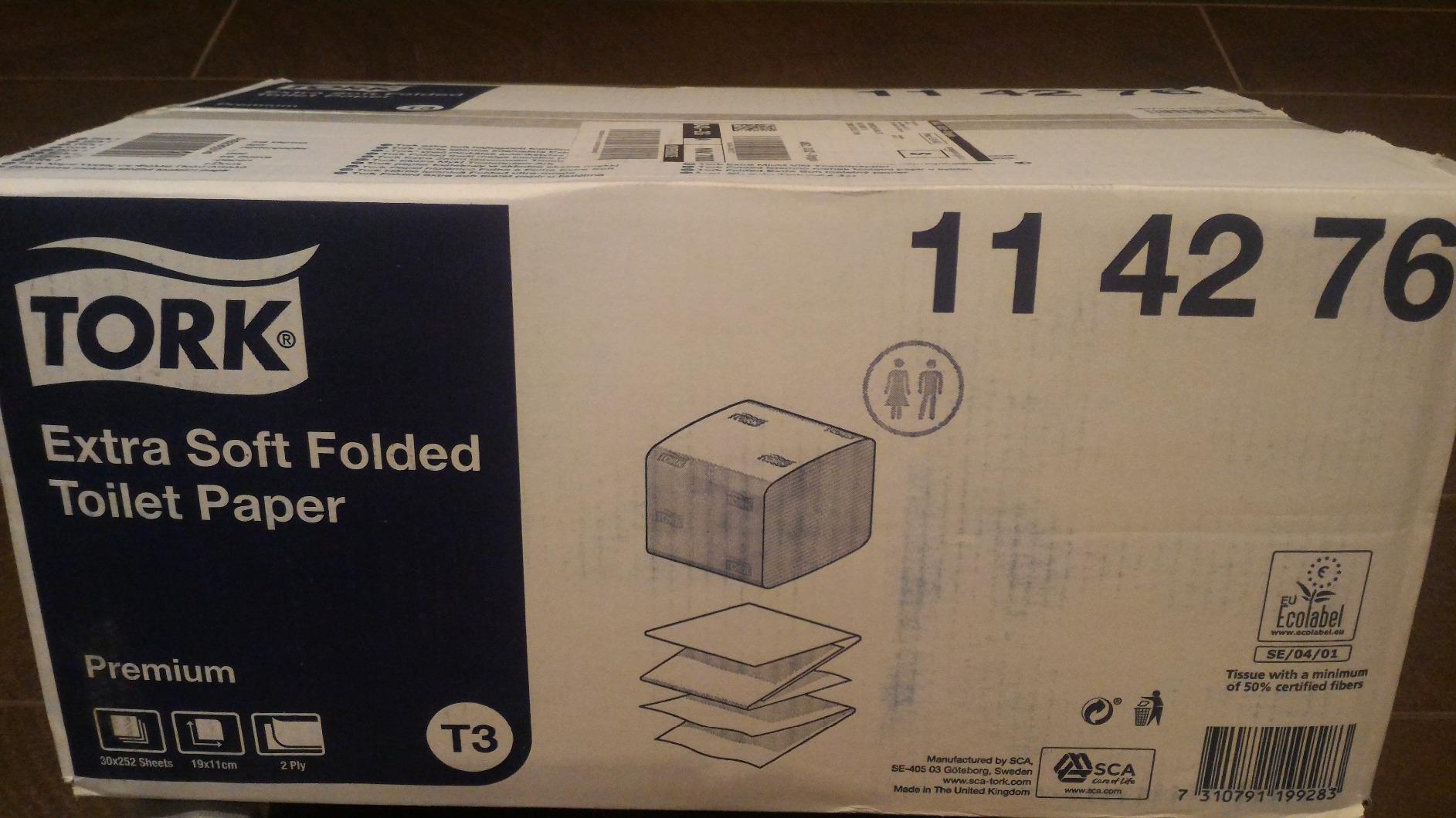 Tork 114276 carta igienica intercalata Premium 30x252 fogli 2 veli