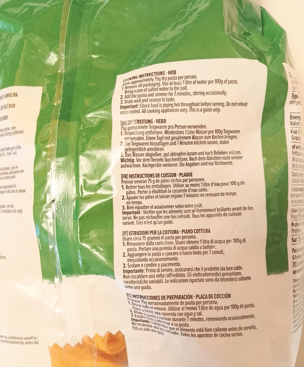 by Amazon Tagliatelle Grano Duro Pasta 500g italiana