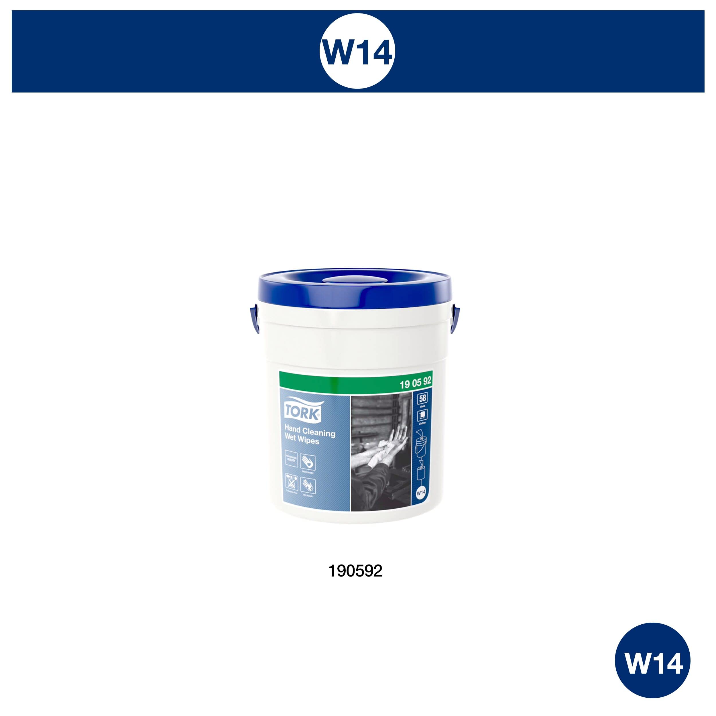 Tork 190592 salviette umidificate 58 pz con secchio