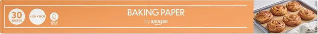 by Amazon Carta da Forno in Fogli 30 pz 42x38 cm antiaderente