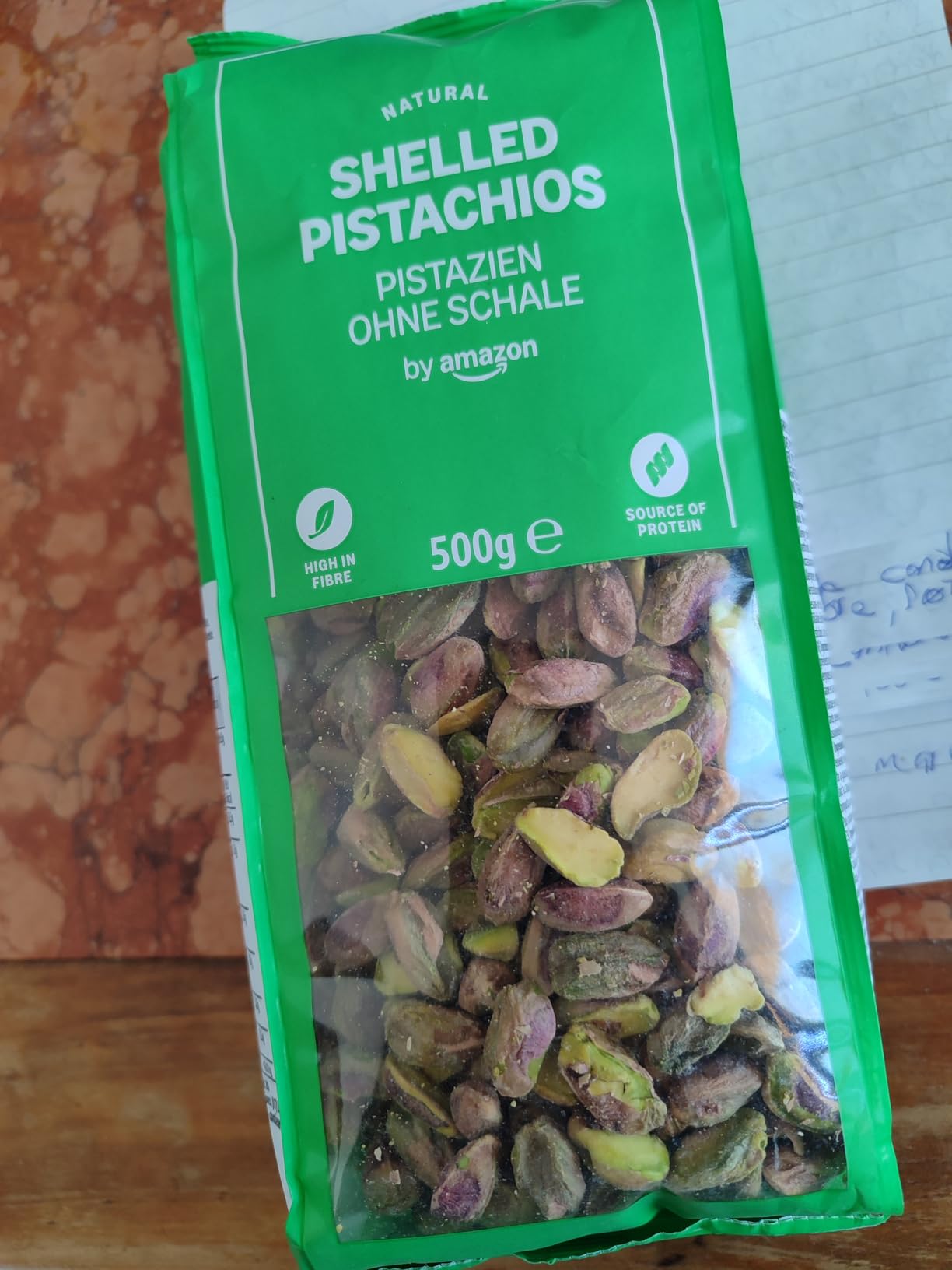 by Amazon Naturale pistacchi sgusciati 500 g non salati