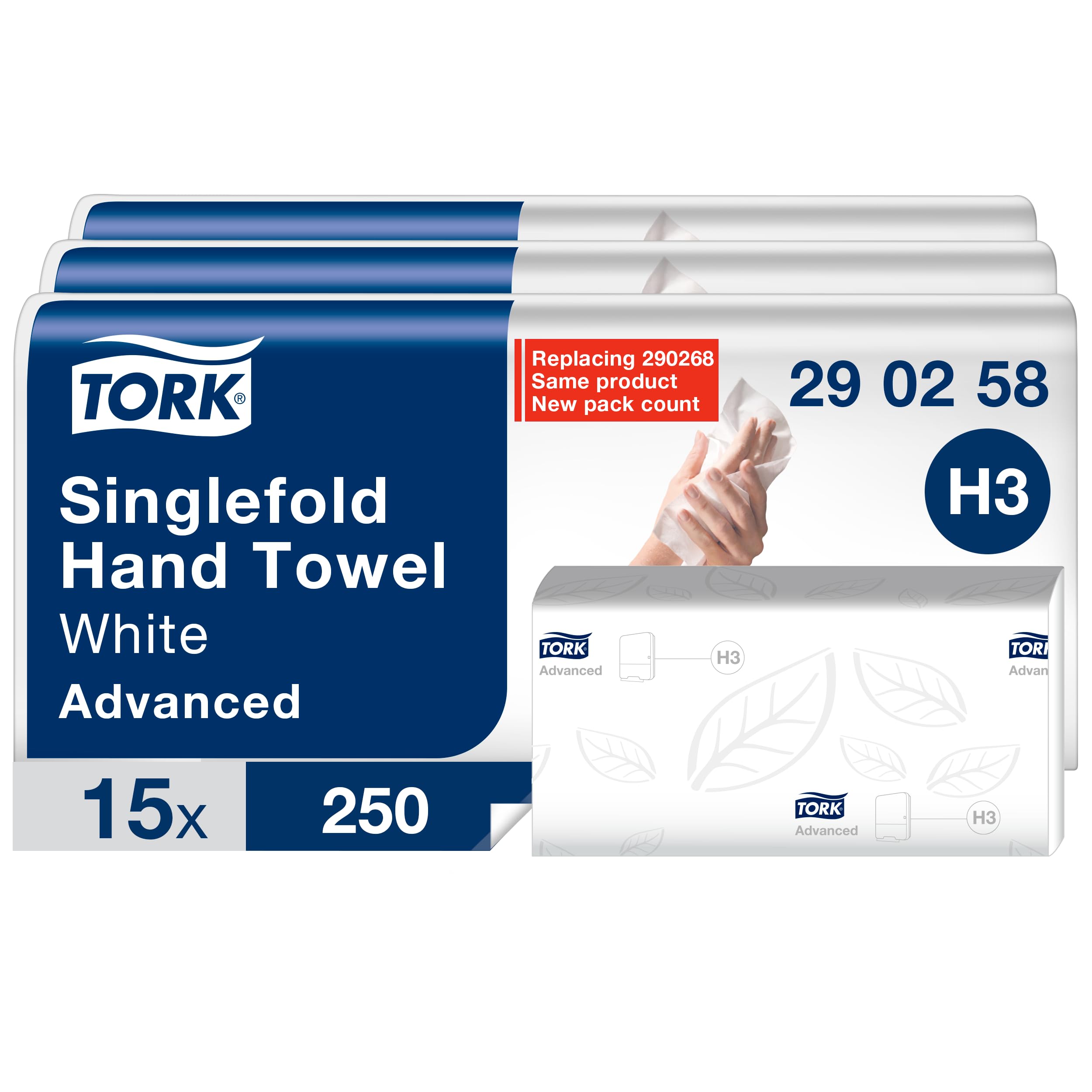 Tork 290258 asciugamani carta 2 veli 15x250 H3