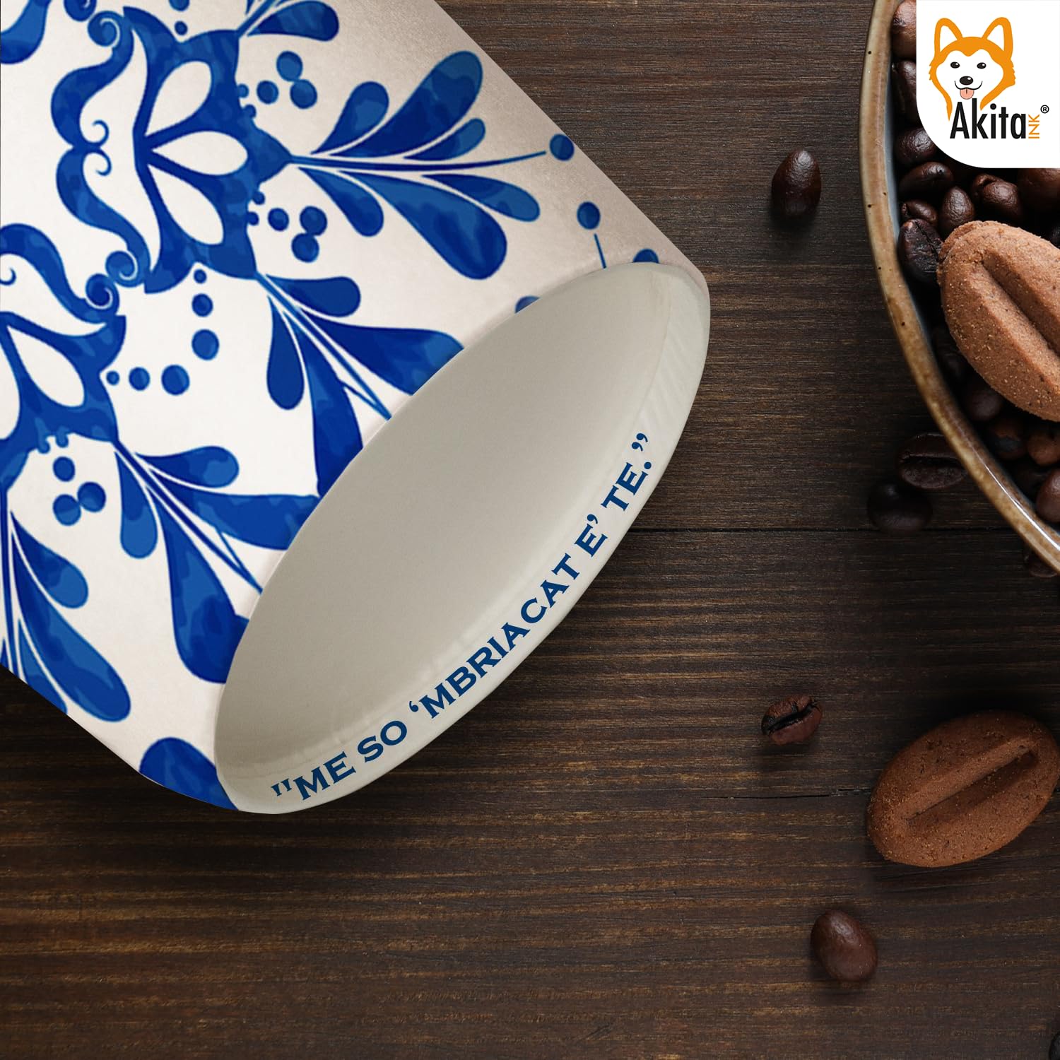 Akitaink Maiolika bicchieri caffè carta 75 ml 1000 pezzi