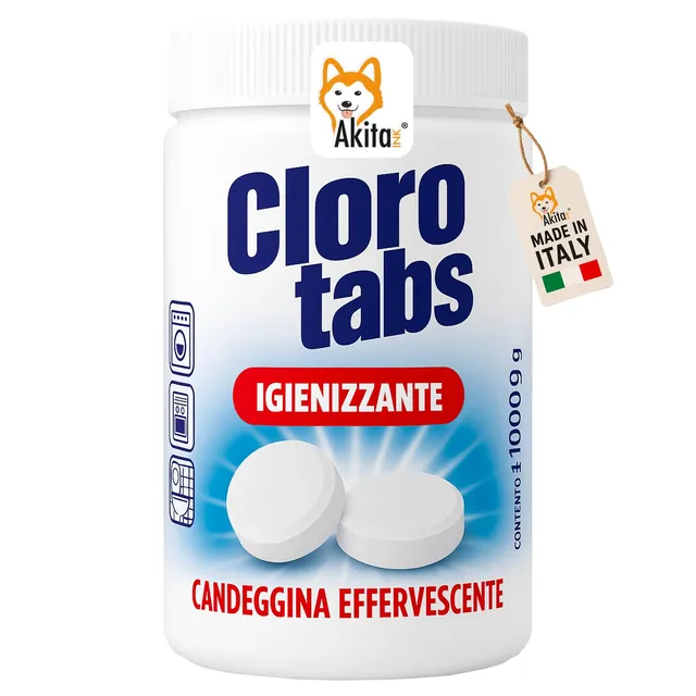 Akitaink Cloro Tabs pastiglie candeggina effervescente 1 kg