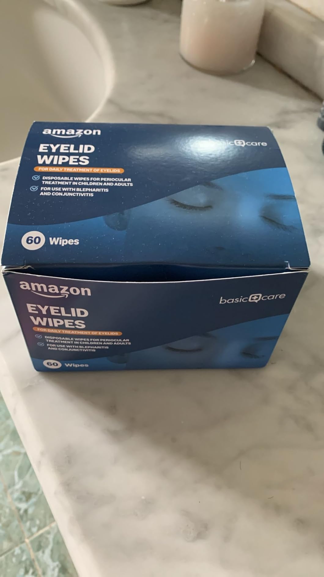 Healthcare by Amazon salviettine palpebre 60 pezzi inodori