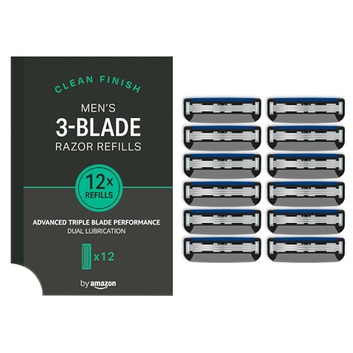 by Amazon Ricariche rasoio uomo 3 lame 12 pezzi aloe