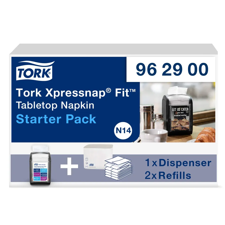 Tork Xpressnap Fit N14 Dispenser Nero + 240 Tovaglioli