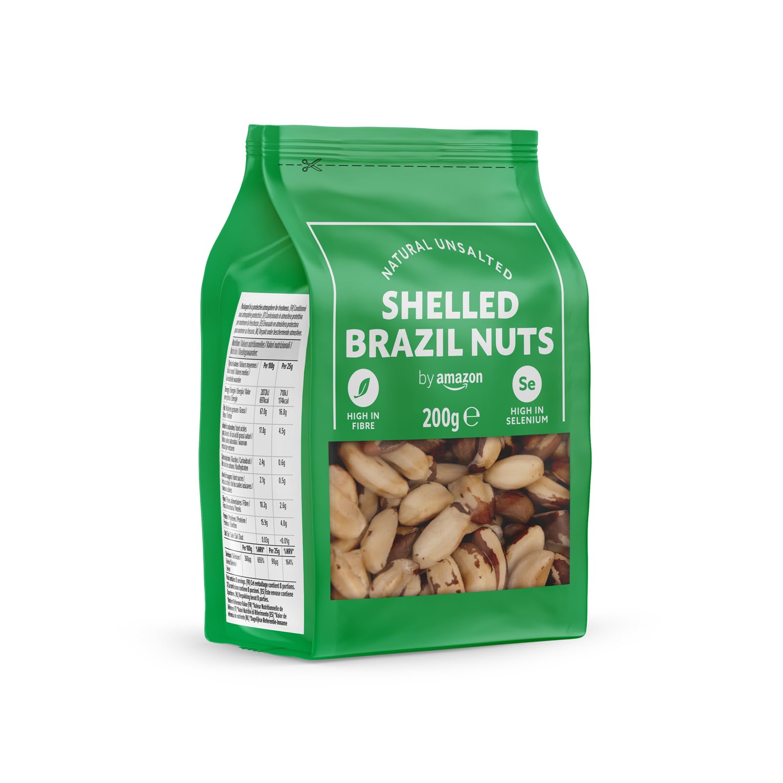 by Amazon Noci del Brasile Sgusciate 7 x 200 g ricche di selenio