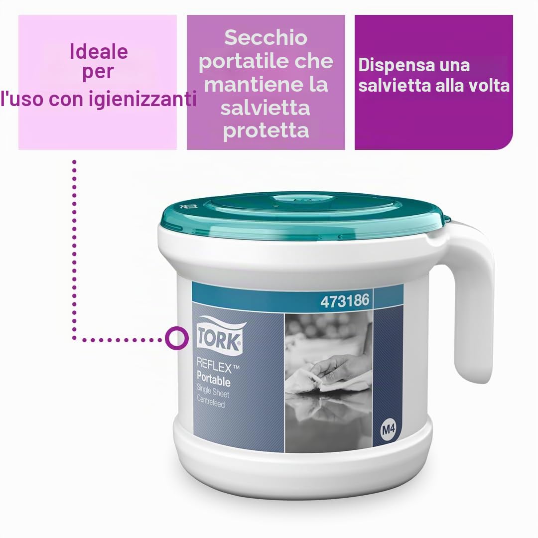Tork Reflex M4 473186 Ricarica Asciugamani Estrazione Centrale