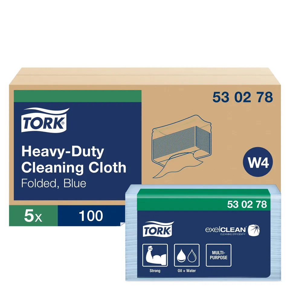 Tork 530278 panni pulizia blu W4 500 pz resistenti