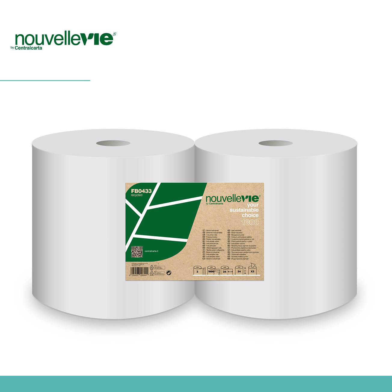 Centralcarta Nouvellevie 1000 bobina industriale