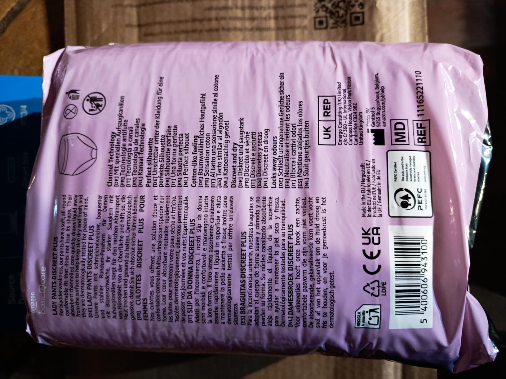 Healthcare by Amazon Slip Plus pannoloni donna M 40 pezzi assorbenti