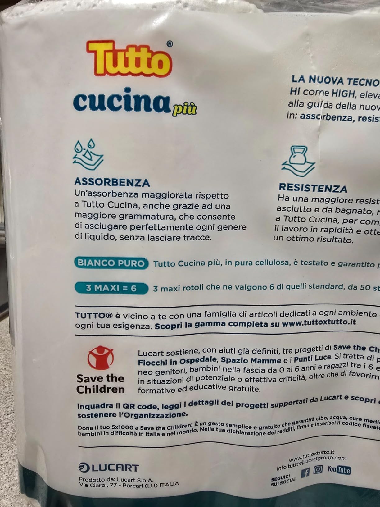 Tutto Cucina Più asciugatutto 24 rotoli 2 veli