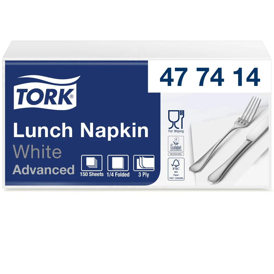 Tork Lunch Soft 477414 tovaglioli carta 3 veli bianco 1500 pz