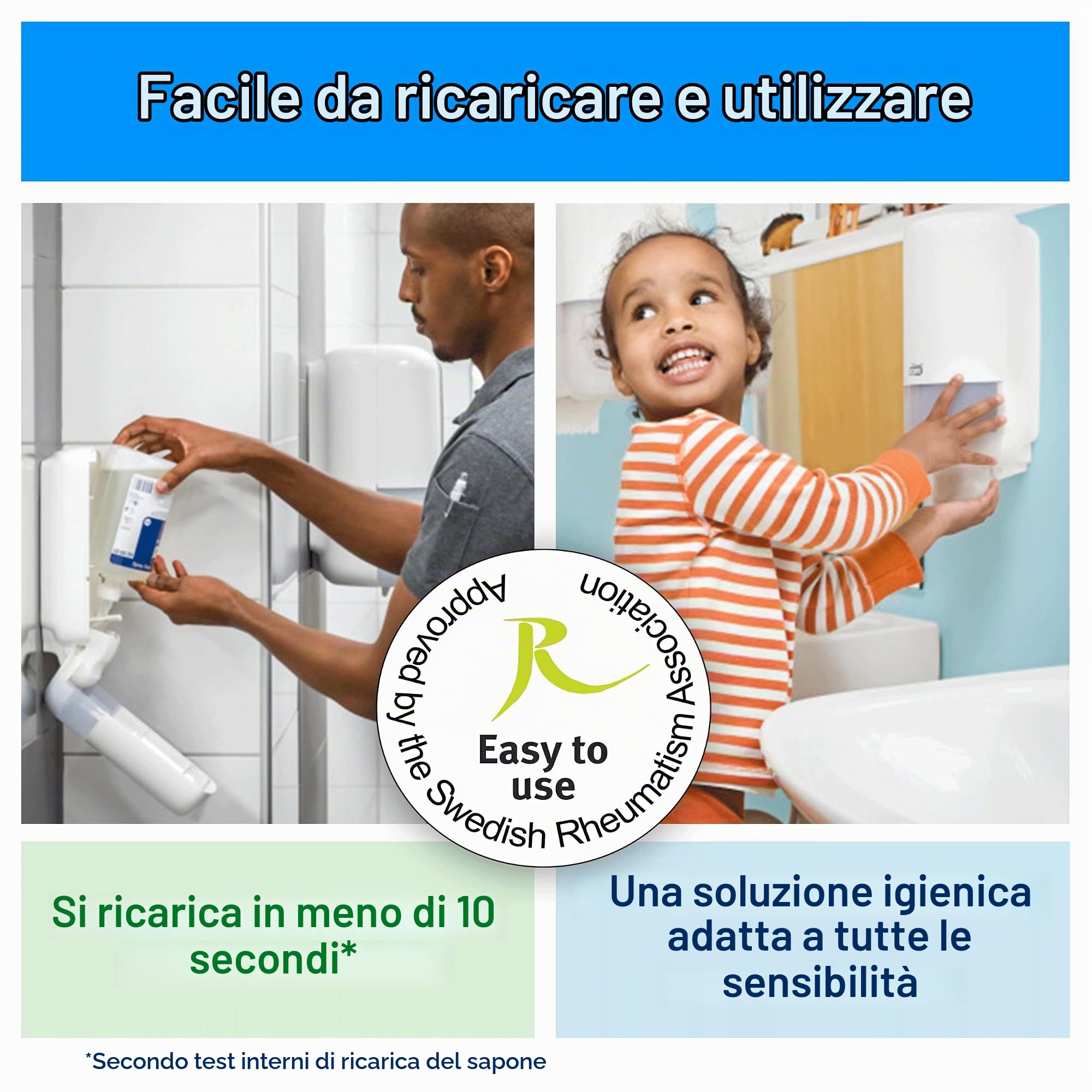 Tork 520701 sapone schiuma extra delicato 6x1L senza profumo